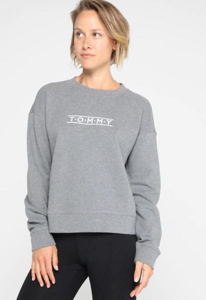 

tommy hilfiger осенняя марка мужская спортивная одежда модный бренд печати мужские женские толстовки пуловер хип-хоп мужской спортивный кост, Black