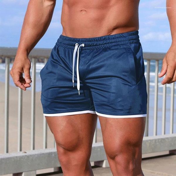 

19ss summer beach solid swimwear shorts elastic waist male sports seaside swimming clothes mens board shorts