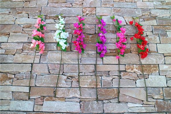 

горячая single стебель восхождения бугенвиль моделирование бугенвиль spectabilis с зелеными листьев для домашних партий декоративных искусст