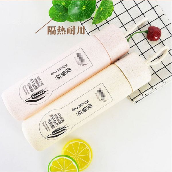 

пшеничной соломы бутылки воды стекло лайнера на заказ логотип переносные подарки бутылки воды 4 цвета 350мл color box упаковка rj-7734