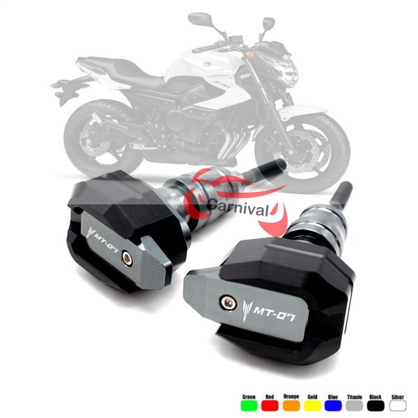 

мт-07 c логотип ползунки кадр краш pad падающая protector guard foryamaha mt07 mt 07 mt mt09 09 защиты двигателя ползунки крышка