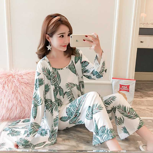 

2020 south korea pajamas women autumn milk silk long sleeve japanese summer sweet suspender three pieces home clothes set, Black;red