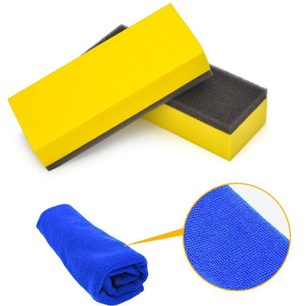 

plated tool car liquid coating super glass polishing sponge towel waxing brush sponge + towel 19mar19