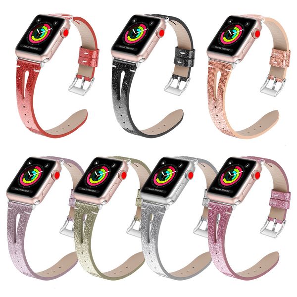 

конструктор класса люкс компании apple смотреть группы напульсник смарт ремни 38/40 / 42 / 44мм светлый кожаный браслет часы пояс замены iwa, Black;brown