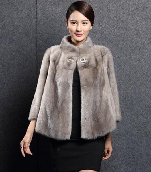 

женщина осень зима европа и америка новый фонд высококачественных товаров тонкого тела приливного течения бизнес короткий параграф шуба / s, Black