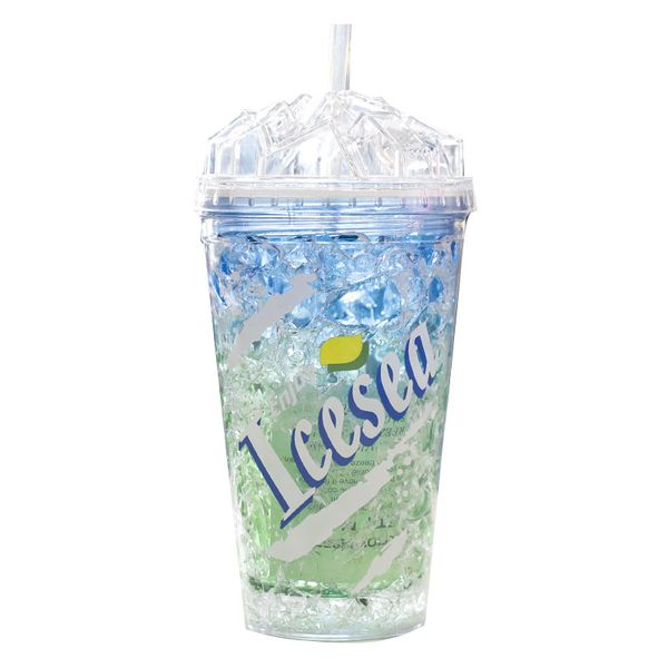 

450ml summer cold drink ice cup plastic straw cup beach cold drink cups juice cola straw mug fashion simple sippy mugs