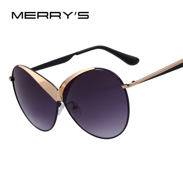 

женщины веселые мода высокое качество летний стиль дизайн бренда солнцезащитные очки овальный сплава рама солнцезащитные очки uv400, White;black