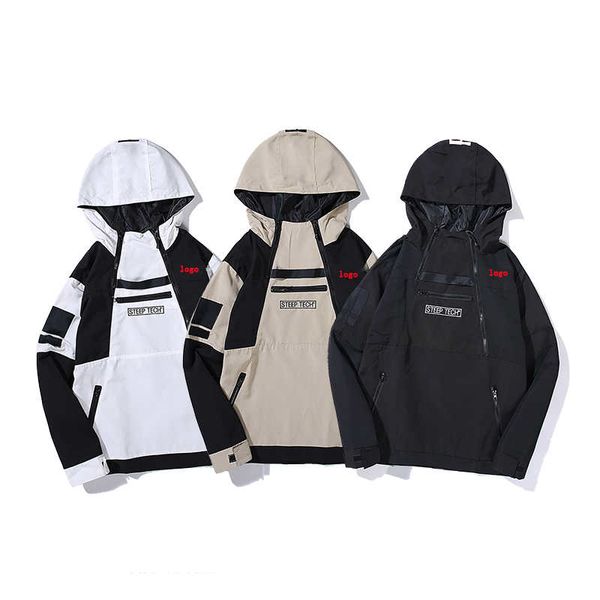 

designer mens jackets luxury men windbreaker coat 2019 new autumn special zipper mens brand hoodie jacket windproof clothes, Black;brown