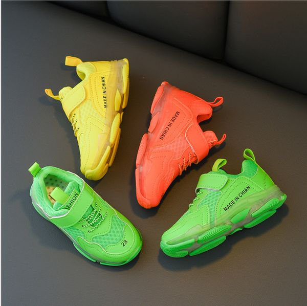 

delivery triple-s designer crystal bottom green luxury dad triple s sneakers for kids chiidren enfant trainer, Black