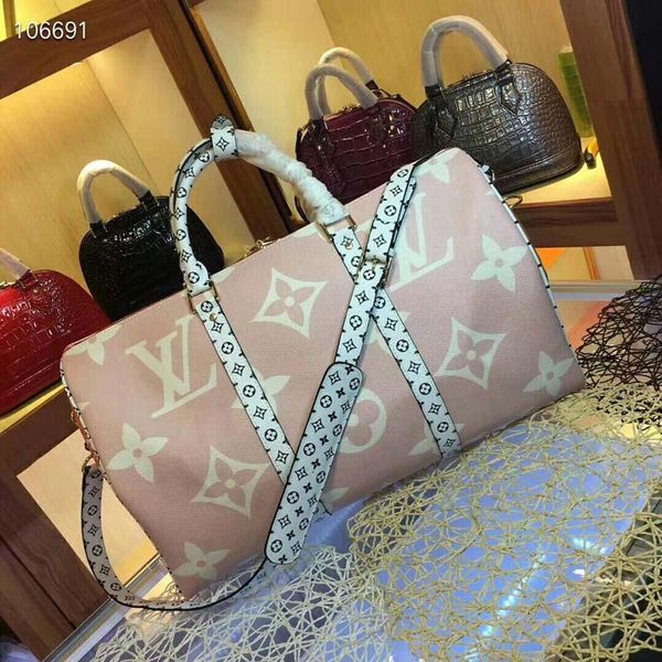 

5504 5a quality plaid large capacity women travel bag male famou cla ic de igner men houlder duffel bag carry luggage keepall bag