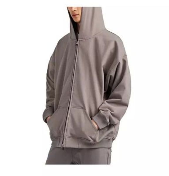 

2020ss grey hoodie women men hip hop street wear washed do old dongguan_ss, Black