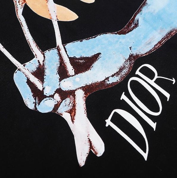 

2020 мода dlor мужской тенниску новой летнего дизайнера т рубашка европейских американские популярной печать футболки для мужчин женщин пара, White