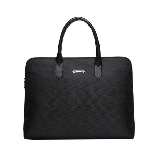 

new fashion men business briefcase oxford a4 document bag classic black men's handbag casual male lapbag travel