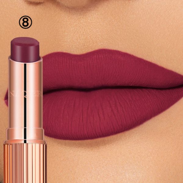 

8 colors easy to wear lipstick matte mist surface lipstick waterproof long lasting red velvet beauty lips makeup
