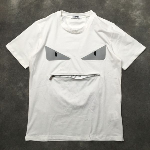 

роскошные мужские дизайнер футболки короткие рукава мужская мода дизайнер футболка hip hop мода мужчины женщины с коротким рукавом тройники, White;black