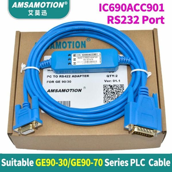 

ic690acc901 for ge90-30 ge90-70 series plc programming cable pc to rs422 adapter