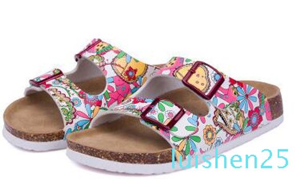 

new 2017 summer woman casual shoes print mixed colors flip flop l25, Black