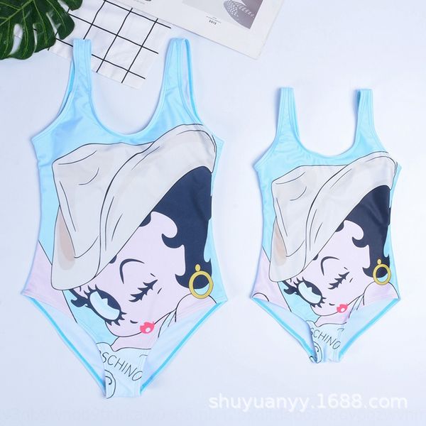 

2019 parent-child conjoined female cute 2019 parent-child conjoined female cute bikini swimsuit bikini swimsuit, White;black