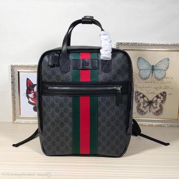 

backpack famous designer handbag bag pvc leather bag high school student bag model 495558 size 27x34x14