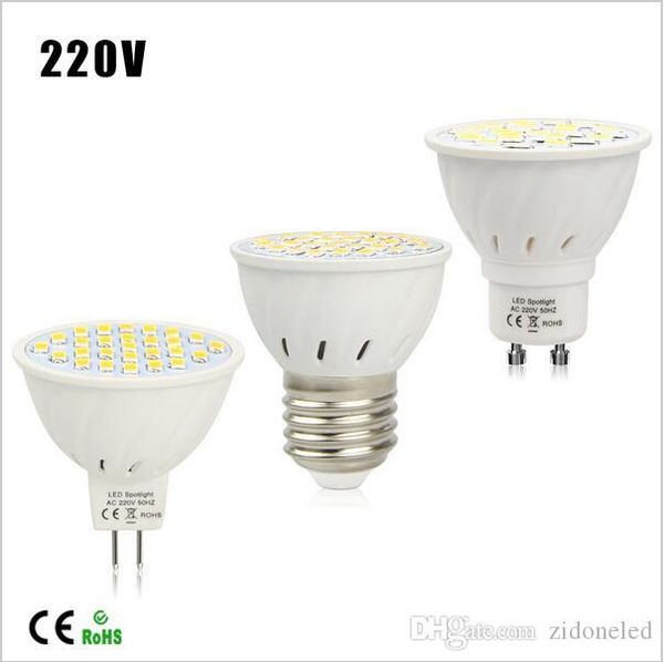 

energy saving led spotlight bulb e27 gu10 mr16 7w heat resistant body 5730smd 27leds lamp lighting