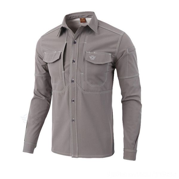 

men sports shirts fashion outdoor wear athletic & outdoor apparel casual warm solid long sleeve shirt quality antiwear hunting hiking mili, Blue;black