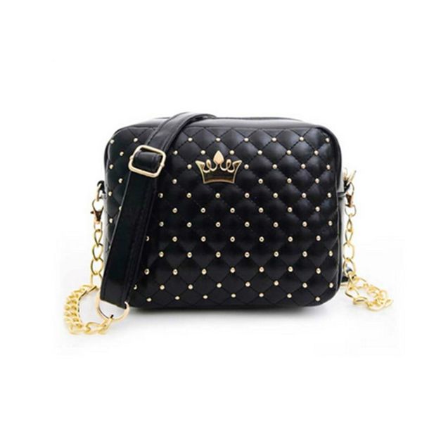 

women flap rivet chain shoulder bag girls spring handbags small shoulder bag female ladies handbag pu leather crossbody bags