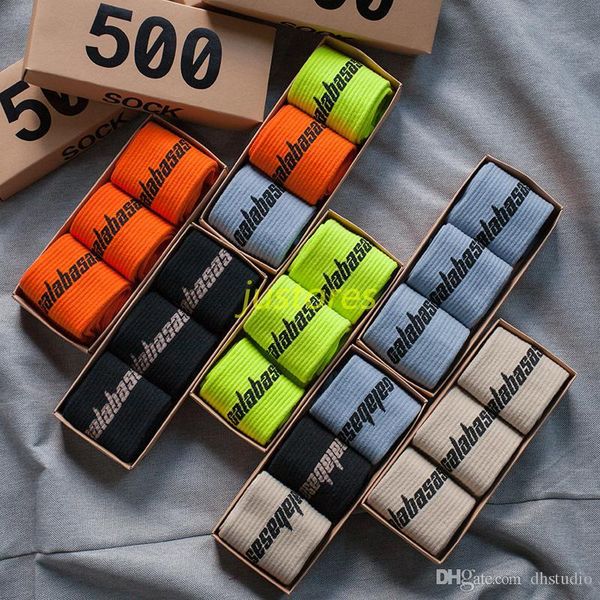 

2019 Fashion One Size 3pairs Set Unisex Calabasas 500 Socks Cotton Breathable Socking For Man And Woman Sports Sock