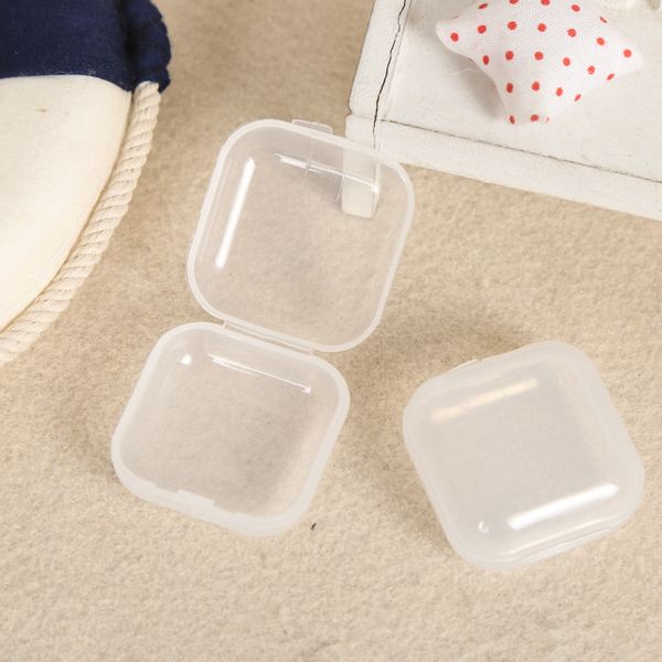 

мини-прозрачный пластиковый малый коробки ювелирных изделий беруши storage box case контейнер из бисера макияж очистить организатор подарков