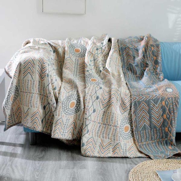 

wostar bohemia style bed cover sofa cover 100% cotton muslin blanket multifunction bed sheet throw blanket bedspread on the