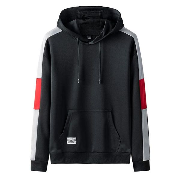 

2019 fashion casual solid sweatshirts men autumn outwear blouse male hoodies hip hop long sleeve hoody streetwear clothing#bl1, Black