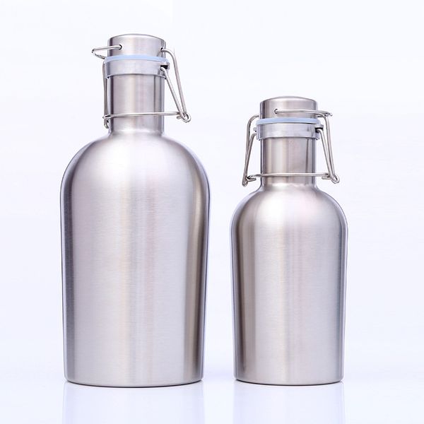 

пивная кружка на 64 унции. пивная кружка из нержавеющей стали. кружка для пива "flagon" с герметичной крышкой и верхней ручкой