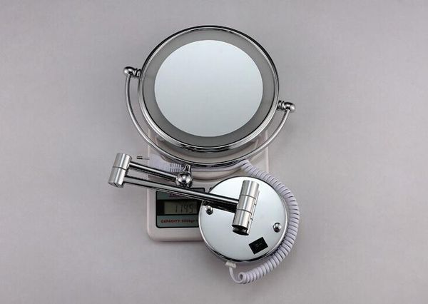 2019 8led Light Wall Mounted Round Magnifying Mirror Led Makeup Battery Make Up Lady S Private Mirrors From Lighting 72 37