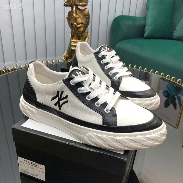 

2020 spring small white shoes men's low-european station men's shoes leather breathable wild sports shoes factory direct sales siz