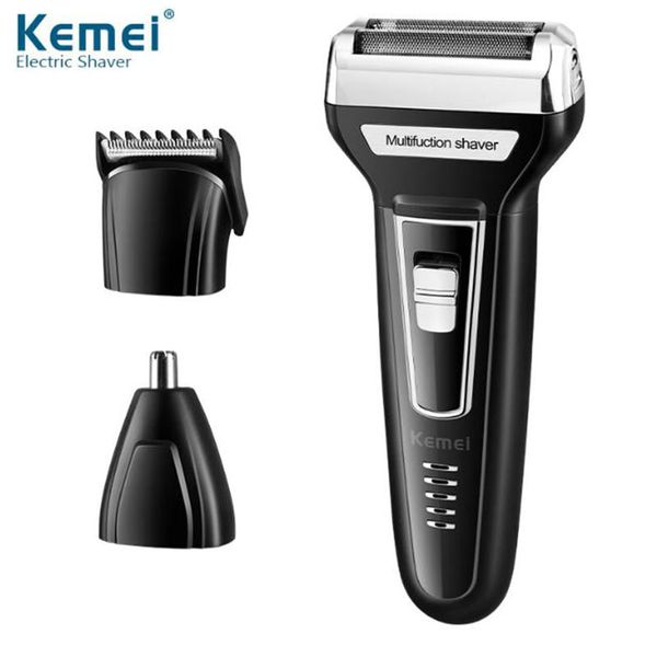 

2016 kemei km 6559 3 in 1 mens electric shaver rechargeable nose hair trimmer usb mens electric shaver electronic hair clipper babyskirt mzb