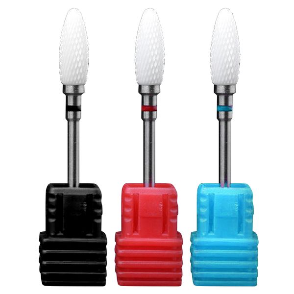 

ceramic nail polisher drill bits nail grinding head manicure drill accessories art tool polish remover