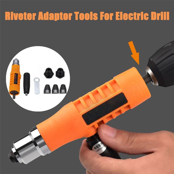 

becornce electric rivet nut cordless riveter adaptor rivet tools set three claw clip heads accessories for electric drill