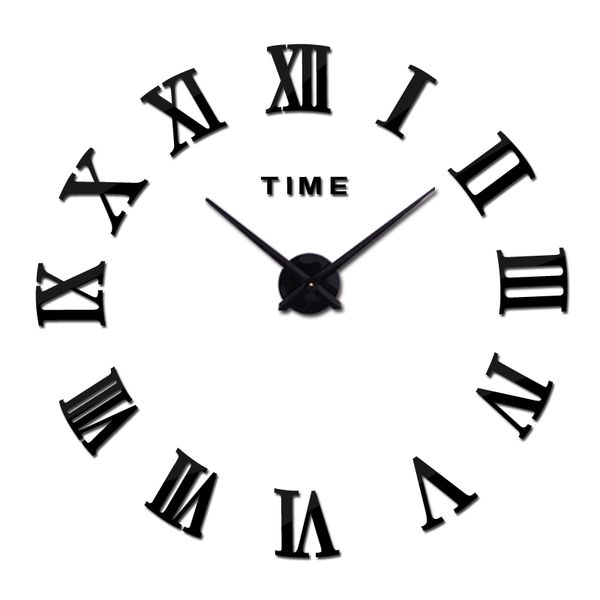 

wall clocks 2021 clock acrylic mirror diy quartz watchhome decoration brief modern living room big stickers