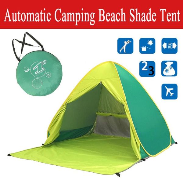 

ship from ru beach tent ultralight folding tent up automatic open family tourist fish camping sun shade