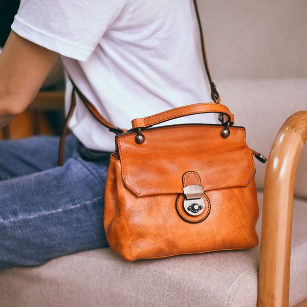 

personality women's single shoulder bag first layer cowhide leather cat bag messenger female small