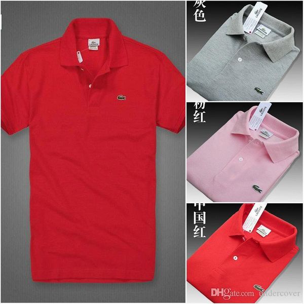 

оптовая высокое качество крокодилы polo shirt men твердая хлопка с коротким рукавом летние поло homme футболки мужские рубашки поло poloshir, White;black