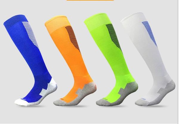 

towel bottom skid-proof knee stockings training competition sports socks, Black