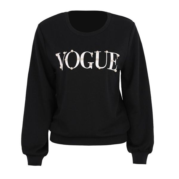 

autumn hoodies sweatshirt women vogue printed funny hoodies harajuku long sleeve pullovers ladies casual size s-xl, Black