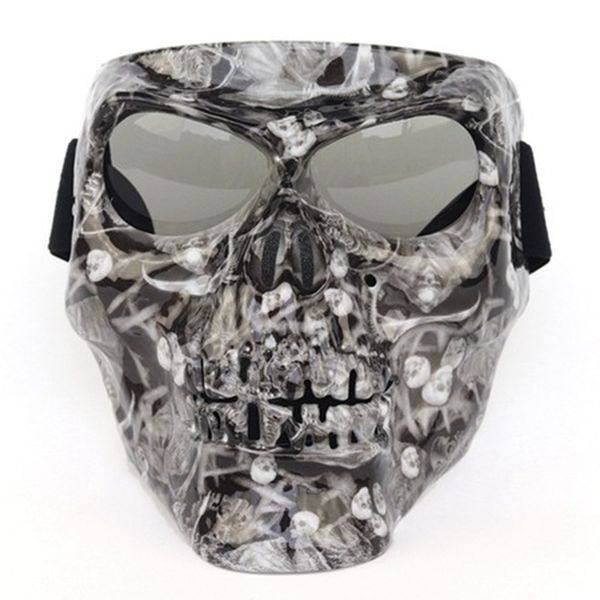

motorcycle glasses detachable modular mask vintage motorcycle goggles mouth filter motocross glasses moto helmet