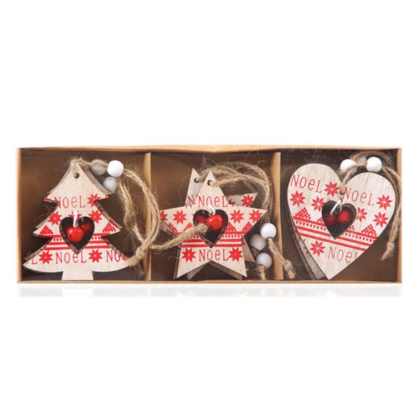 

festival decorative wedding ornament wall office gifts door bell wooden hanging new year home christmas tree pendant set