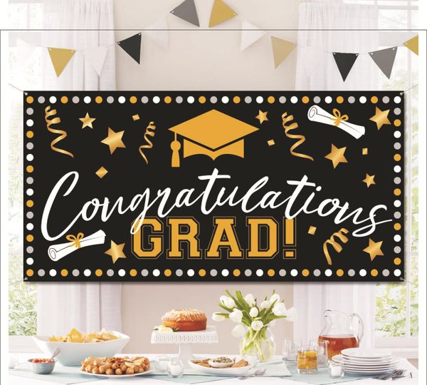 2020 2020 Graduation Banner Flags Commemorative Festive Supplies