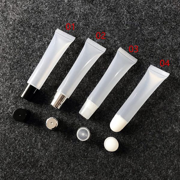 

8g 15g empty lip tick tube lip balm oft ho e makeup queeze ub bottling clear pla tic lip glo container whole ale