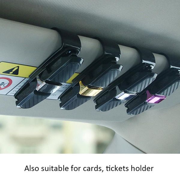 

auto portable fastener clip car eyeglasses clips abs ticket card clamp cars glasses cases sunglasses holder