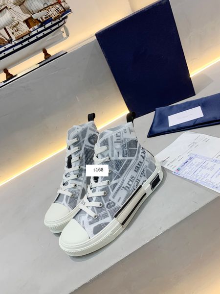 

lowers technical canvas b23 b24 high sneakers in oblique mens b23 designer shoes mens and womens fashion sneakers size 43, Black