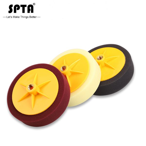 

spta 6inch/150mm polishing pad with m14 thread backing plate car paint waxing burnishing sponge polishing disc for ro polisher