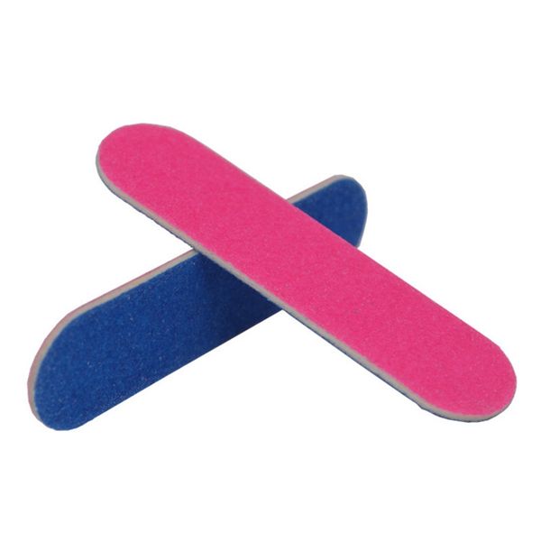 

50pcs/lot mini nail files double color wooden nail art buffer sanding 180/240 disposable manicure tools for lime a ongle
